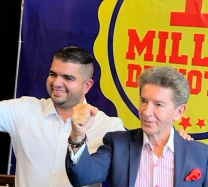 Julián Bedoya y Luis Pérez buscan sumar un millón de votos