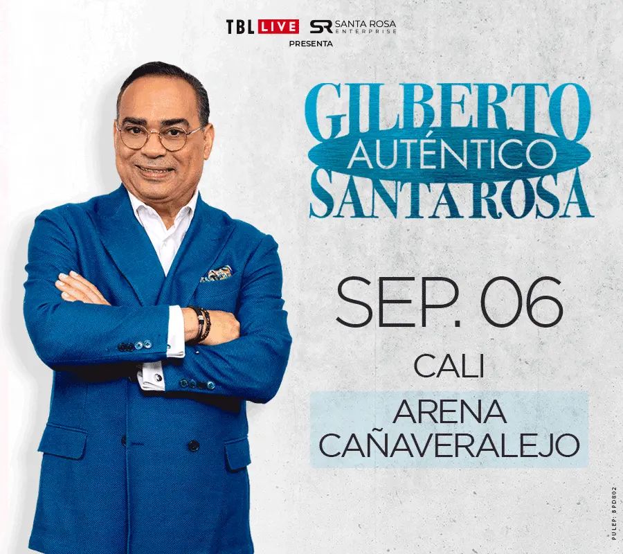 Gilberto Santa Rosa encenderá la Arena Cañaveralejo en Cali con una noche de salsa inigualable