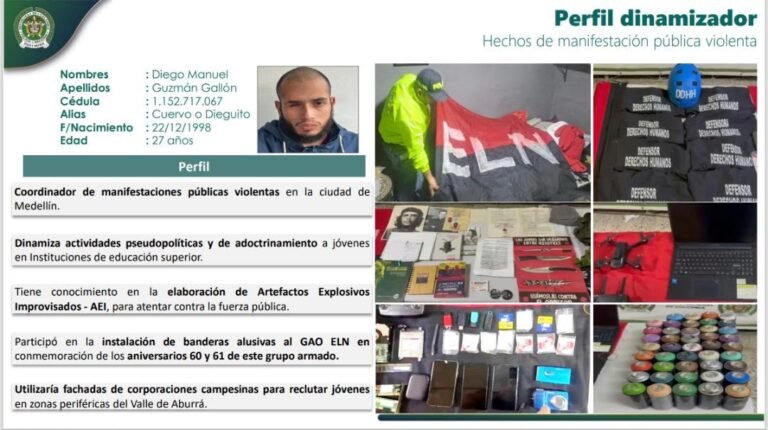 Se cambió de ropa, tomó un taxi y volvió a casa: así cayó alias ‘Cuervo’ tras los disturbios en la U. de A.